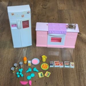 Barbie kitchen set
